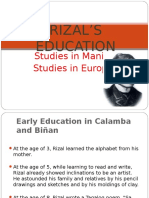 Rizal's Education