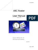 Abcroster 2.0 Manual