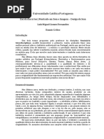 Ensaio Crítico - Miguel Fernandes