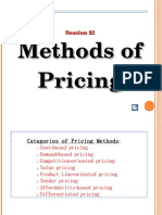 Session 21 Pricing Methods