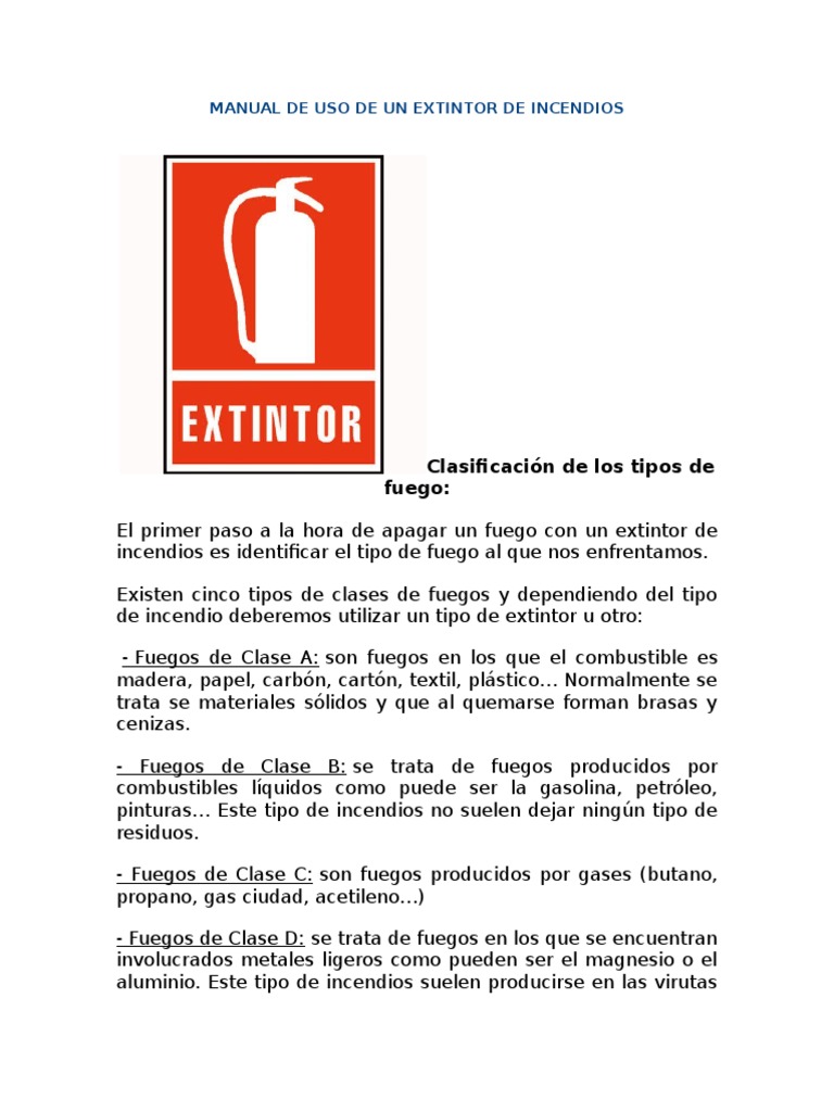 MANUAL DE USO DE UN EXTINTOR DE INCENDIOS (1).docx Dióxido de carbono Combustibles