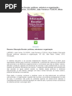 LIBANEO, EDUCAÇÃO ESCOLAR