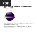 How to Install the Latest Eclipse Release in Ubuntu 14