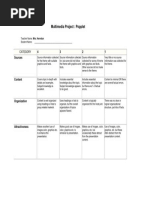 Popplet Rubric