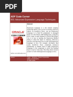 ADF Code Corner: 003. Advanced Expression Language Techniques