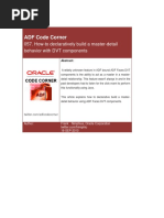 ADF Code Corner: 057. How-To Declaratively Build A Master-Detail Behavior With DVT Components