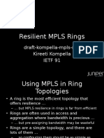 Resilient MPLS Rings: Draft-Kompella-Mpls-Rmr Kireeti Kompella Ietf 91
