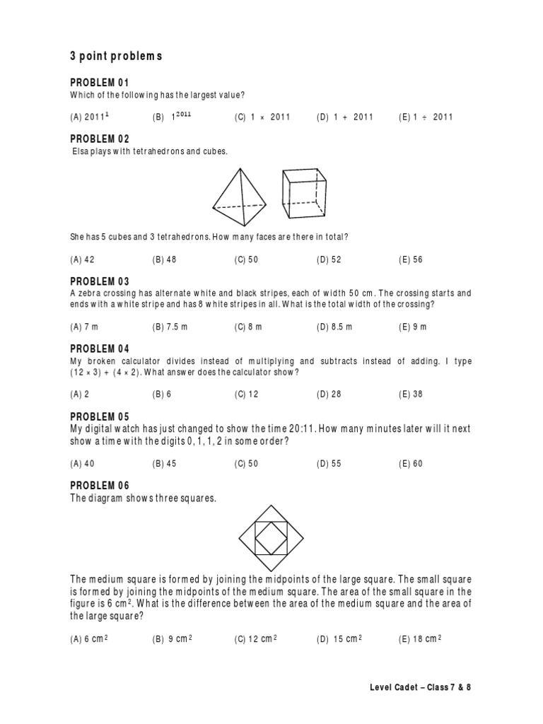 3 Point Problems: Problem 01 | PDF | Geometry | Teaching Mathematics