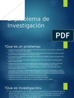 El Problema de Investigación