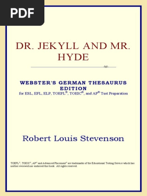 Stevenson R L Dr Jekyll And Mr Hyde Thesaurus Edition