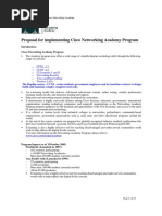 Proposal For Implementing Cisco Networking Academy Program