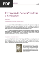 Ferragens de Portas Primitivas e Vernaculas Linda Hall