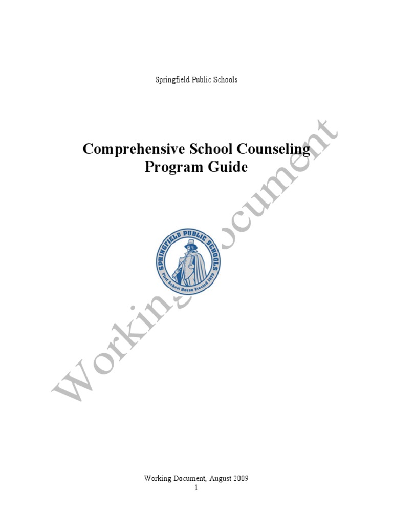 Comprehensive School Counseling Program Guide PDF PDF School