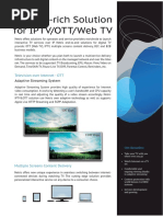 Feature-Rich Solution For IPTV/OTT/Web TV: Television Over Internet - OTT