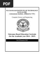 Outcomes Based Education Curricula (For The Academic Year 2014 - 2015)