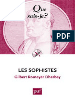Les Sophistes - Romeyer Dherbey Gilbert