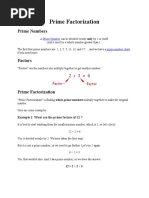 Prime Factorization