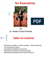 Sales For Executives: by Dr. Raafat Youssef Shehata