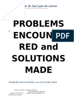 Problems Encounte RED and Solutions Made: Colegio de San Juan de Letran