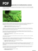 Cinco Efeitos Inesperados de Medicamentos Comuns - VISÃO 17ago2013