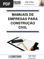 Manuais de Empresas para Construção Civil