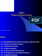 Tema - 9. El Dinero y El Tipo de Interes