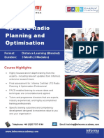 DL 4G LTE Radio Planning and Optimisation PDF
