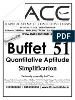 Buffet: Quantitative Aptitude Simplification