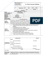 Year Semester:: B. Tech Course Outline