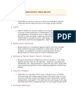 Analgesics (Pain Relief) : Amantadine