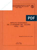 Impacto Económico de La Epidemia Del Cólera