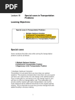 Lesson 18 Special Mportation Problems