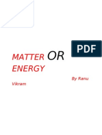 Matter or Energy