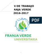 Franja Verde Plan de Trabajo 2016-2017