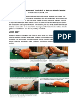 Self Myofascial Release With Tennis Ball To Release Muscle Tension PDF