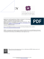 1987 Equilibrium and Noneequilibrium Models in Ecological Anthropology