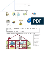 Prepositi Parts of The House TEST 3