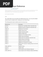 Shortcut Keys Reference