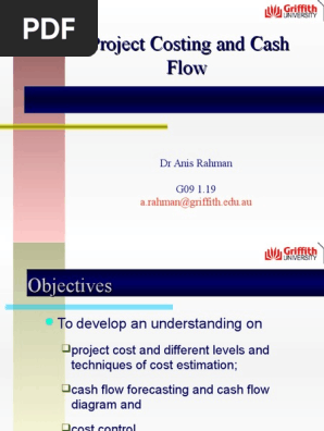 Lecture 6- Project Costing and Cash Flow