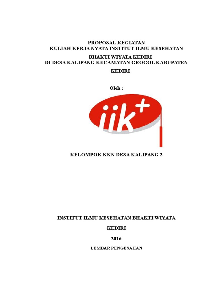 Proposal Kegiatan KKN di Kalipang | PDF | Karier & Perkembangan | Seni