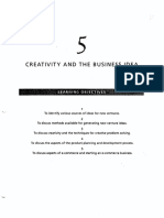 Creativity and The Business Idea