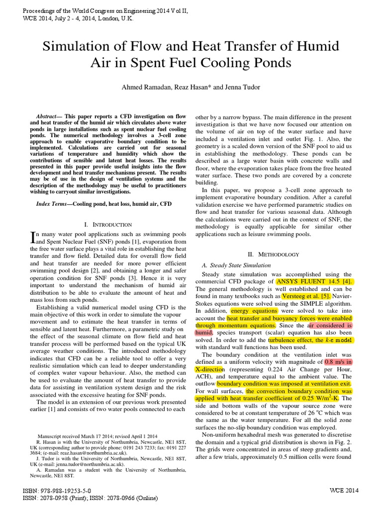 Fluent Help Evaporation Tutorial PDF Heat Transfer Relative Humidity
