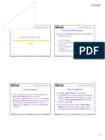 Progress Measurement and Earned Value