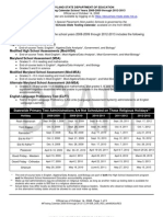 The Student Testing Calendar For The School Years 2008-2009 Through 2012-2013 Includes The Following Maryland State Assessments