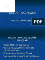 01 - Maliyet Muhasebesi