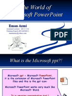 The World of Microsoft Powerpoint