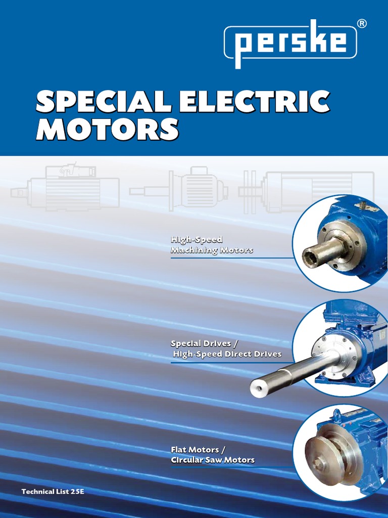 Perske High-Speed Motor Solutions | PDF | Engines | Bearing (Mechanical)