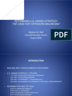 Rethinking U.S. Grand Strategy: The Case For "Offshore Balancing"