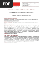 1_Métodos de Pesquisa de Satisfação de Clientes Um Estudo Bibliométrico - PORTUGUÊS