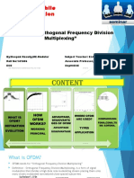 Wireless Mobile Communication: Seminar On "Orthogonal Frequency Division Multiplexing"